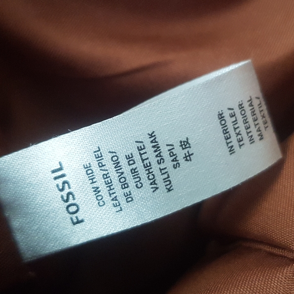 Fossil leather satchel purse - Picture 8 of 8